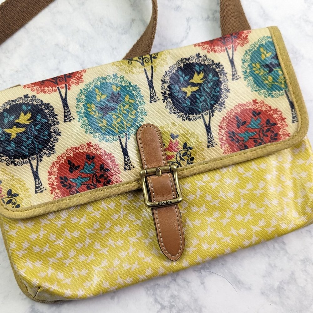 Fossil Crossbody Bag With Tree Print - image 2